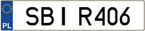 Trailer License Plate